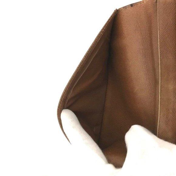 560072A V Louis Vuitton Wallet Long Porte Cartes Credit Yen Bifold Monogram - Picture 6 of 9